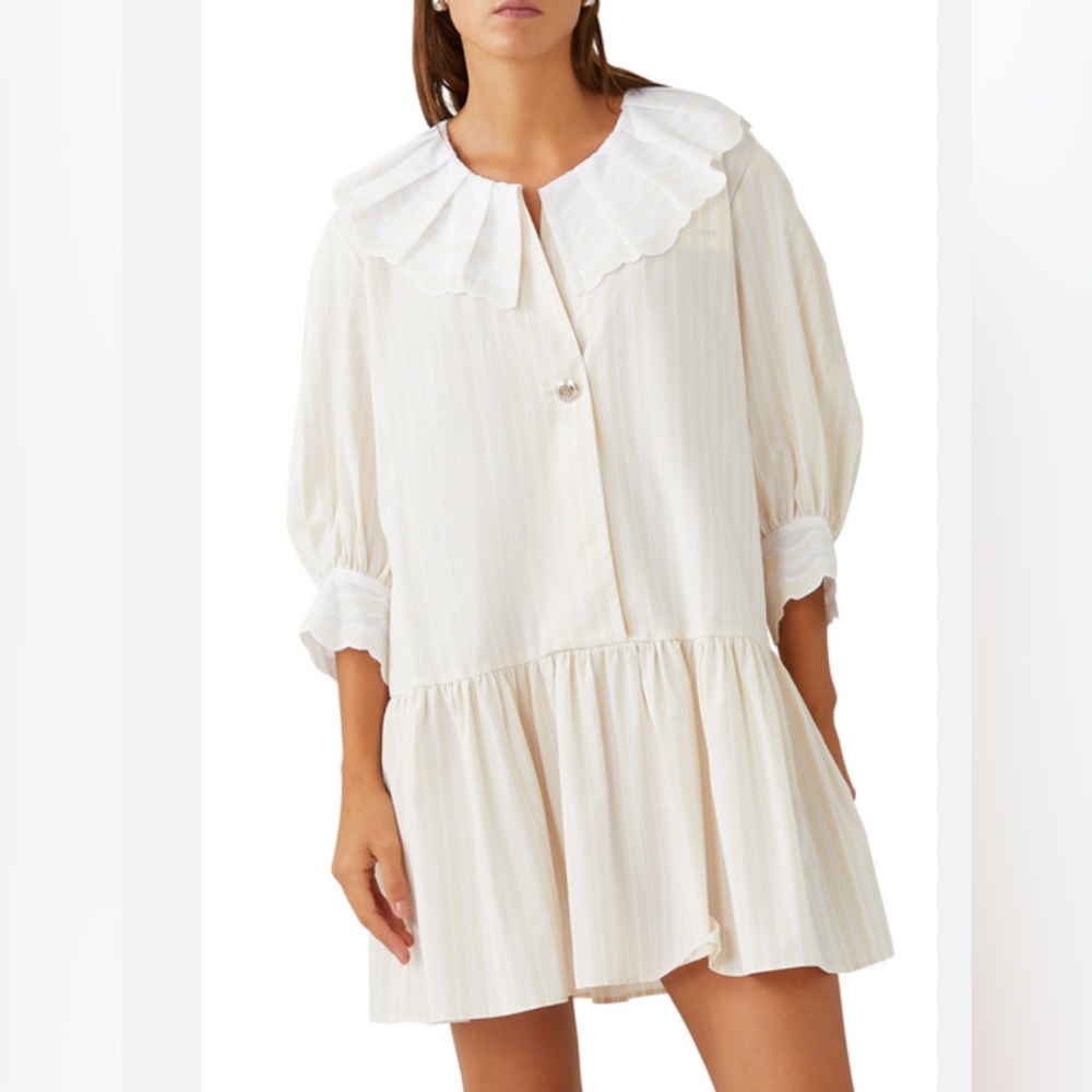 Sandro | Cintia Embroidered Collar Dress